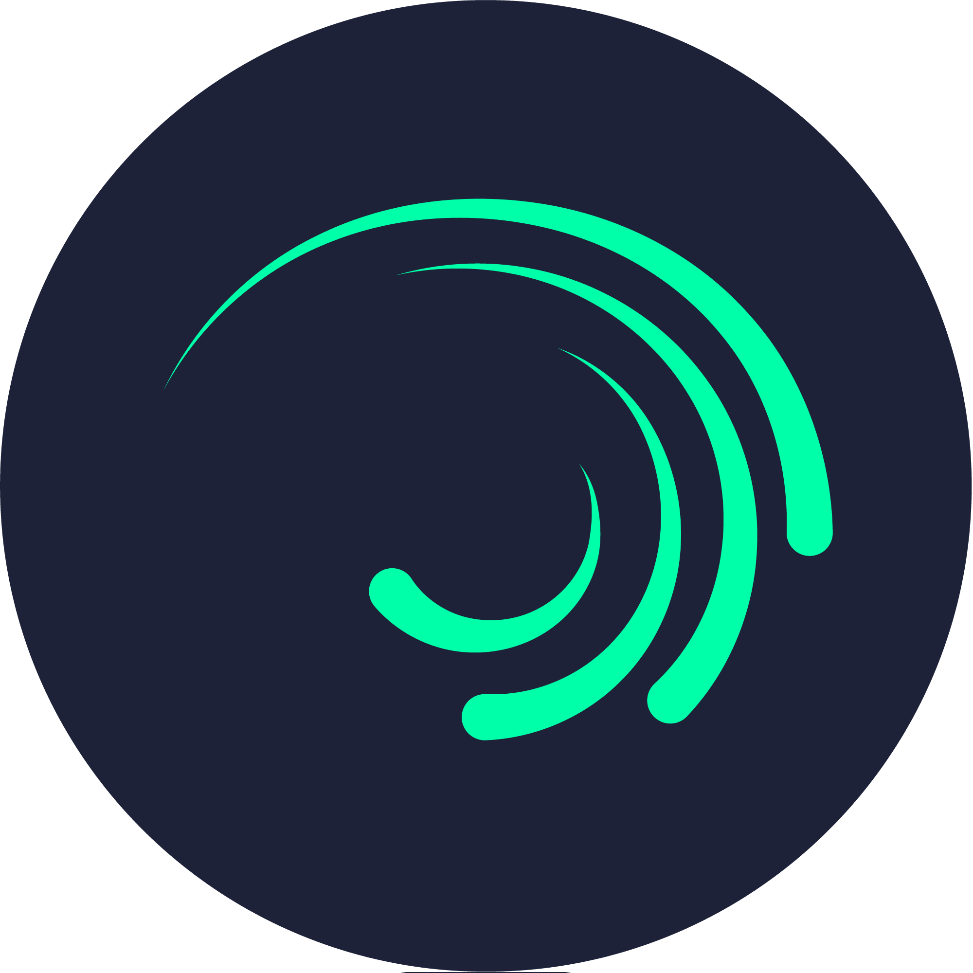 Alight Motion Circle Logo PNG