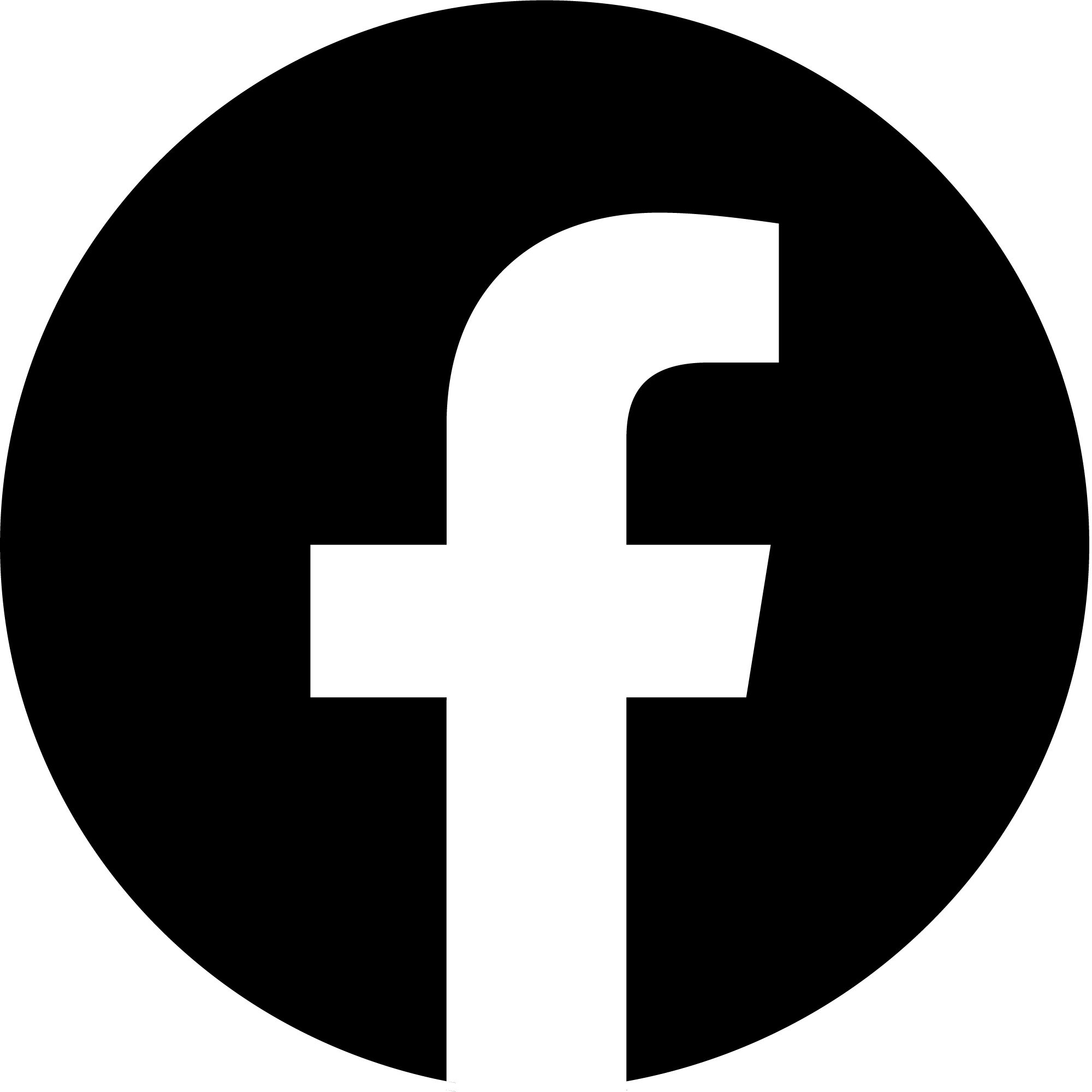 Black Facebook Circle Logo PNG