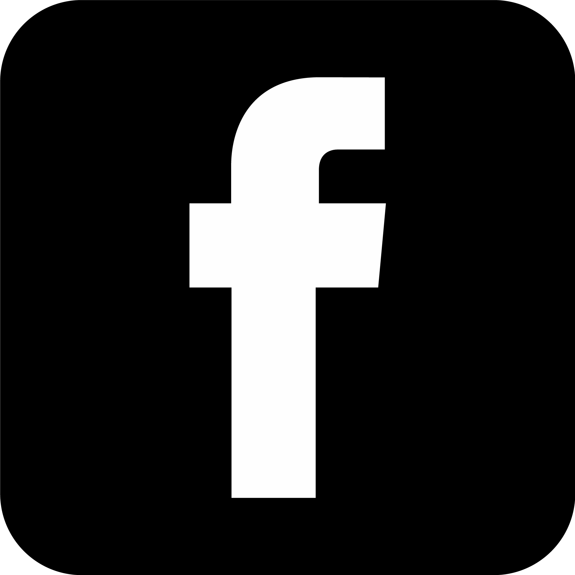 Black And White Facebook Logo